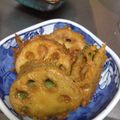 saichirori's cooksnap of when they made レンコンチーズ挟み揚げ.