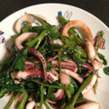 necco57's cooksnap of when they made 空芯菜とゲソの中華炒め.