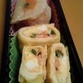 tiare＊'s cooksnap of when they made お弁当に✿鮭とアスパラの淡色卵焼き.