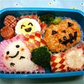 うまこば's cooksnap of when they made ハロウィンのおにぎり弁当（キャラ弁）.