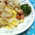 キョク's cooksnap of when they made 簡単チャーハン☆ウィンナー入り♪.
