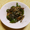 せつみか's cooksnap of when they made しいたけとピーマンの柚子胡椒＆昆布和え.