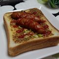 だりりラブ's cooksnap of when they made ホットドックもどきトースト♥.
