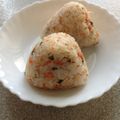 karaike's cooksnap of when they made おにぎり：鮭フレークしそ.