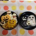 みりたぽ's cooksnap of when they made キャラ弁✿ハロウィン♡♡モノクロお化け.