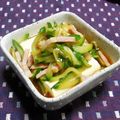 シャンプーハット's cooksnap of when they made ♡ベーコンときゅうりの温奴♡.