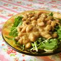 赤い電話's cooksnap of when they made 超簡単☆納豆水菜.