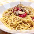 にゃんぷいぷい's cooksnap of when they made しらすと玉ねぎとミニトマトのパスタ.