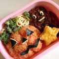 ここわっこ's cooksnap of when they made ☆ハロウィン・かぼちゃ弁当☆（キャラ弁）.