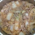 ちーゆづアーちゃん☆'s cooksnap of when they made 豚バラとしらたき・白菜のすき煮風.