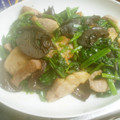 はあとん's cooksnap of when they made 生きくらげと豚肉とほうれん草炒め.