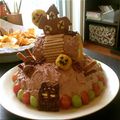 愛陽ママたん's cooksnap of when they made お化け屋敷の２段デコレーションケーキ☆.