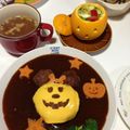 asako182's cooksnap of when they made オレンジとアボカドのハロウィンサラダ.