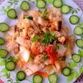 eternidad's cooksnap of when they made 3分クッキング！キャベツ豚肉の昆布茶炒め.