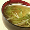 るんれろ's cooksnap of when they made [簡単]水菜の和風生姜スープ.