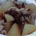 mumo's cooksnap of when they made 大根と豚バラの煮物.