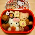 かっか～'s cooksnap of when they made キャラ弁☆ヘビ.カーズ.キティ.カブト虫.