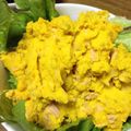 りえぽぽぽ's cooksnap of when they made 超簡単！カボチャとツナのサラダ.