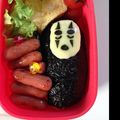 那音ママ's cooksnap of when they made ジブリ カオナシのキャラ弁.