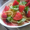 りえつや's cooksnap of when they made フレッシュトマトの冷製パスタ.