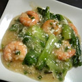 なぞう's cooksnap of when they made フワフワ卵白♪チンゲン菜とエビの中華炒め.