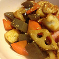 Tomomy220's cooksnap of when they made 簡単おかず♪ちくわれんこんにゃく炒め♡.