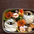しょうたけ's cooksnap of when they made ハロウィンミイラ弁当（キャラ弁）（幼稚園.