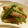 にきけん's cooksnap of when they made ちくわとアスパラのオイスター炒め♪.