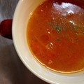 ハクユ's cooksnap of when they made 水なしで濃厚☆トマトとふわふわ卵のスープ.