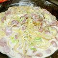 ちびゆリ's cooksnap of when they made たっぷり野菜とウインナーのクリームパスタ.