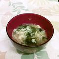 龍青空ママ's cooksnap of when they made えのきの卵とじスープ　味噌味.
