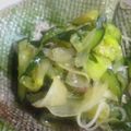 はっぴーはりぼ's cooksnap of when they made 赤玉ねぎとキュウリのさっぱり梅ドレサラダ.
