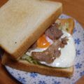 fleurs_15's cooksnap of when they made 週末ランチに・・BLT☆Eサンド♡.