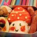 kookuro's cooksnap of when they made ★可愛ぃ簡単♪きのこさん♪キャラ弁に～★.