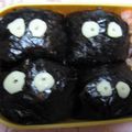 あっちのＴＡＫＵＲＯ's cooksnap of when they made キャラ弁☆まっくろくろすけむすび.