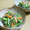 オキミン's cooksnap of when they made 甘めが美味　小松菜と人参のごまみそ和え.