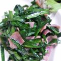 sanama0826's cooksnap of when they made ■にらとハムのガーリック炒め■.