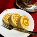 パン好きかず's cooksnap of when they made かぼちゃロールケーキ.
