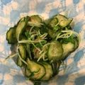くぅちょこらんたん's cooksnap of when they made ピリッときゅうり＆貝割れ大根のかつお和え.