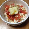 ニャゴママ's cooksnap of when they made 【マンガ飯】めんたい豆腐丼.