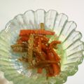 e001's cooksnap of when they made きんぴらごぼう.