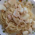 tsrysn's cooksnap of when they made 明太子とイカの和風パスタ.