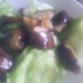 ☆しいたんママ☆'s cooksnap of when they made 揚げ茄子とレタスのねぎダレピリ辛サラダ.