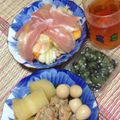 ひとみん。。。's cooksnap of when they made かぶと柿　ラフランスの生ハムサラダ.