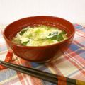 ローズレース's cooksnap of when they made カブの葉ときのこの具沢山かき玉お味噌汁♪.