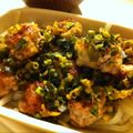 ひぃーちゃん＊'s cooksnap of when they made 豚こま団子のネギソースがけ*.