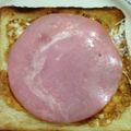 夜桜華's cooksnap of when they made 簡単♪ハムチーズトースト.