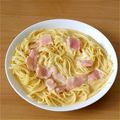 tungstenW's cooksnap of when they made 電子レンジカルボナーラ.