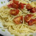 hinata︎♡'s cooksnap of when they made 混ぜるだけの簡単トマトとバシル冷製パスタ.