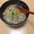 おこめとたまご's cooksnap of when they made 白菜と鶏のあったか中華スープ.